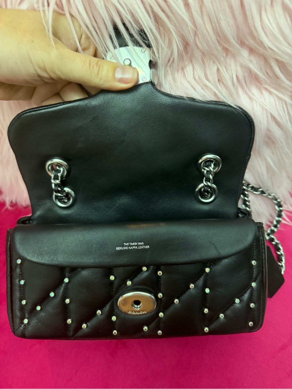 Coach Black Quilted Leather Crossbody - Picture 6 of 11